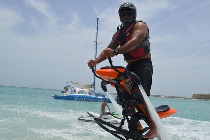 Aruba Flyboarding & Jetovator Experience: Fly Like a Bird & Dive Like a Dolphin - Delphi Watersports Flyboarding: the quick-hit adrenaline Aruba deserves