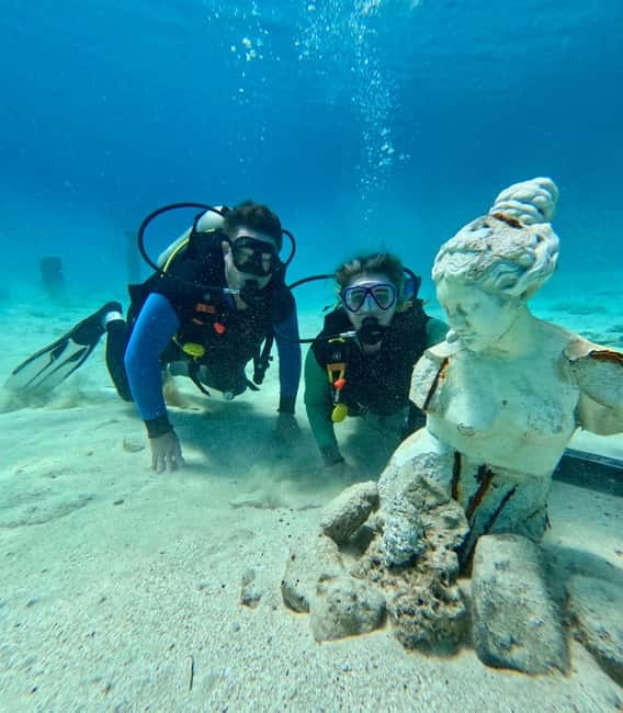 Ayia Napa: Introduction & MUSAN Museum Dive - The MUSAN Underwater Museum: Sculptures, Fish, and the Turtle Odds