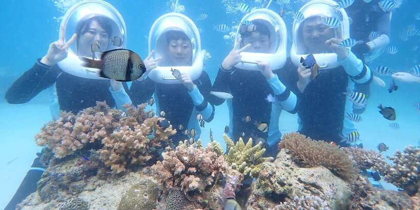 Boracay: Helmet Diving Experience with Photos and Videos - Speedboat ride to the site: fun, but expect sharing