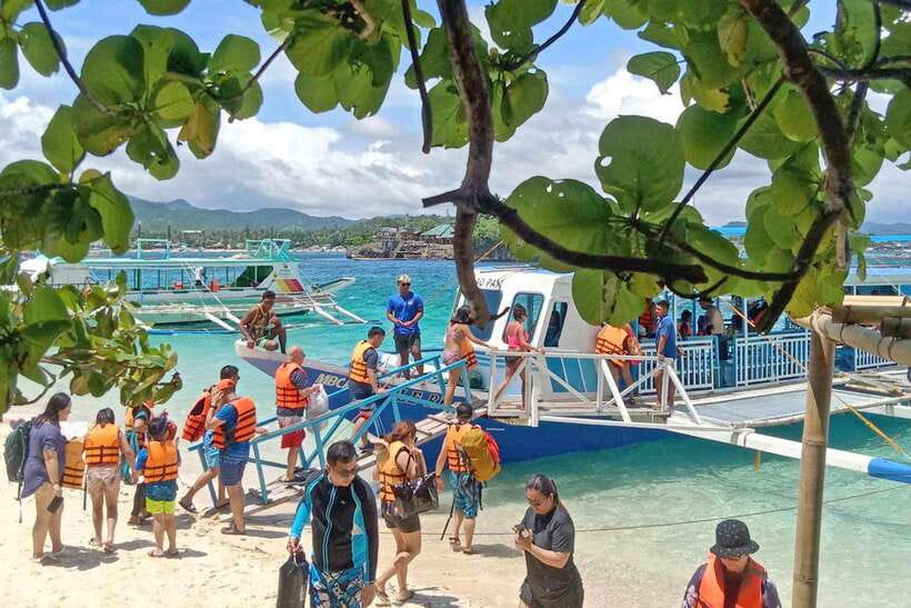 Boracay: Island Hopping with Crystal Kayak & Helmet Diving - Island hopping cruise: the coastline portion that sets the tone