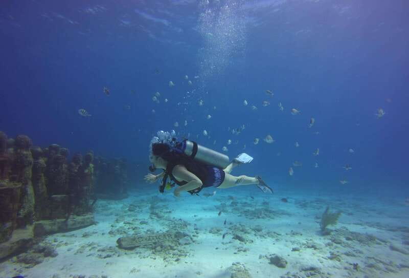 Cancun: 2-Tank Dive for Beginners with MUSA and Reef Dive - First Underwater Stop at MUSA: Art, Atmosphere, and a 10-Meter Target