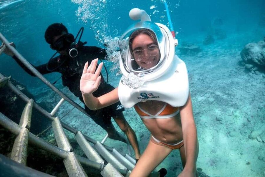 Cozumel: SeaTrek Underwater Helmet Diving Experience - The Helmet Tutorial: Your First Checkpoint for Comfort