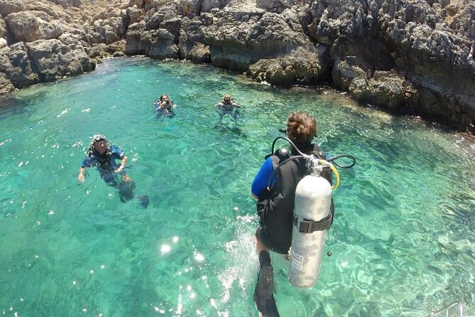 Crete-Chania: Snorkeling & Scuba Dive for Beginners by Boat - Blue Cave snorkeling: what to expect in the hour underwater