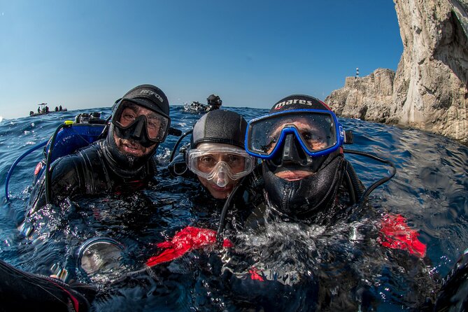 Guided diving for beginners without certification from Sorrento - Friendly Instructors Make the Difference (Philipo, Alessandra, Eugene, Fabio)