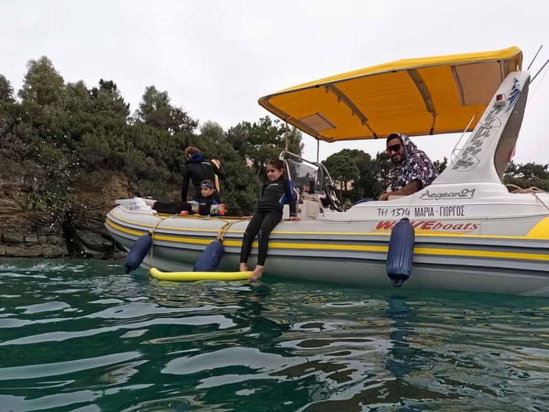 Heraklion: Boat Safari with guided snorkeling/diving tour. - The First Stop: Guided Snorkeling at the Seal-Cave Area