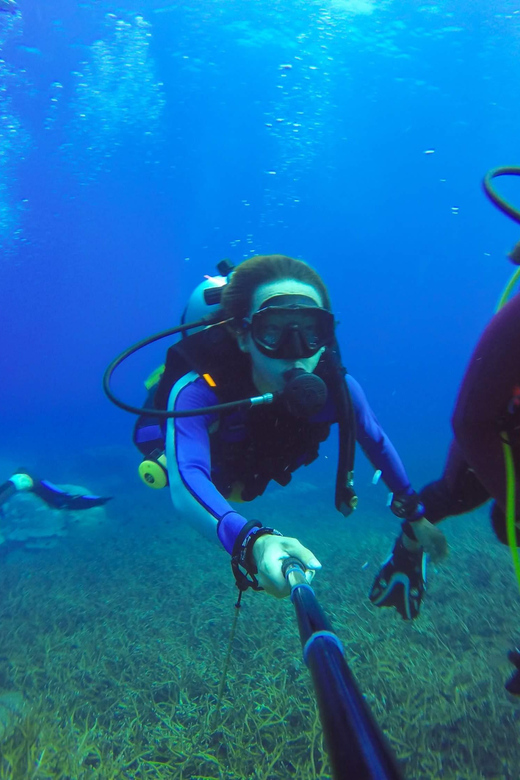 Kemer Scuba Diving with Expert Diving Option - First Stop: Kemer Marina, the Boat, and the Octobus Diving Sign