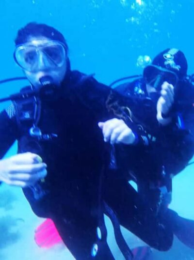 My first scuba dive into the Ocean from Sao Miguel - Gear and Crew: Equipment Rental Plus Close Supervision