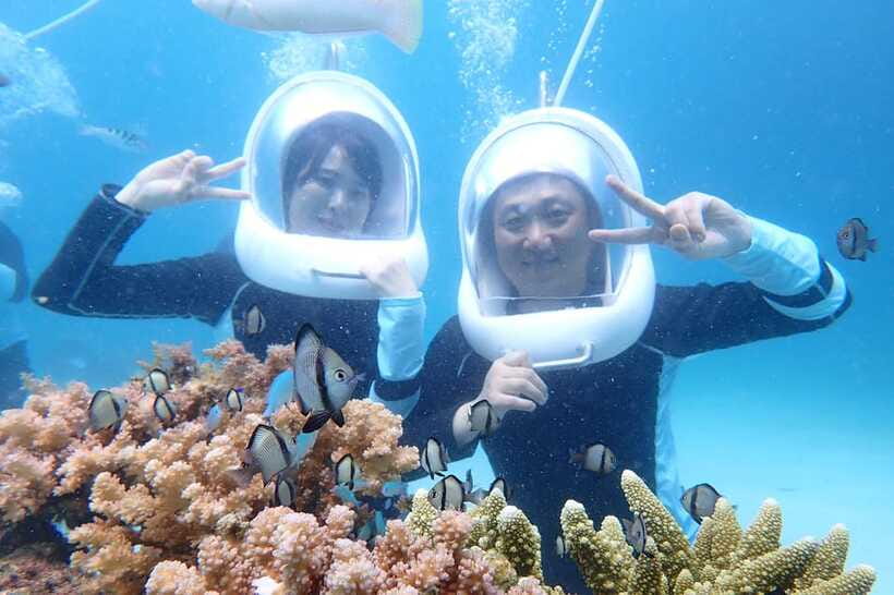 Panglao: Helmet Diving Experience with Photos and Videos - The boat ride out: a quick change of scenery