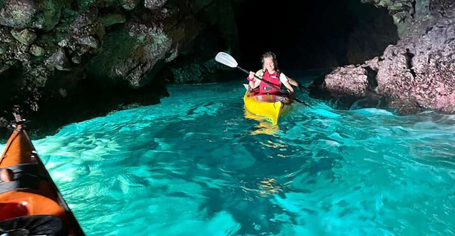 Porto Selvaggio kayak tour + cliff diving + cold springs - Why Porto Selvaggio by kayak feels different than a boat trip