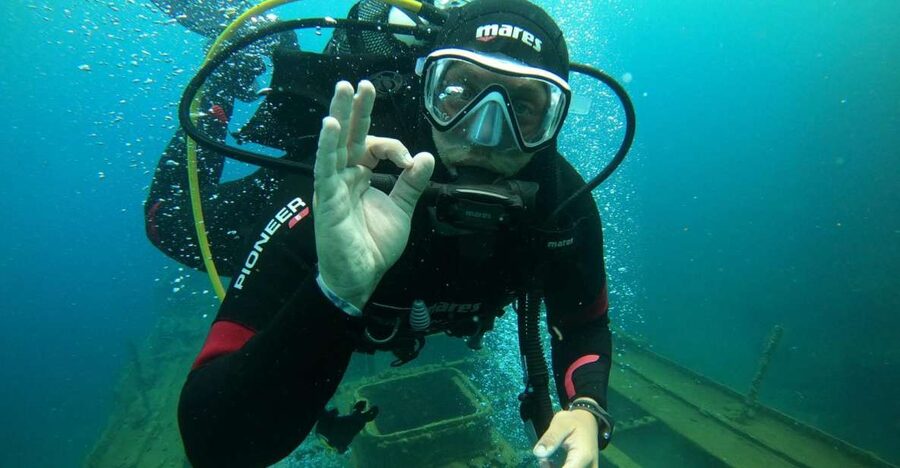 Santorini: Scuba Diving Experience in Caldera for Beginners - The Underwater Part: Volcanous Reef in the Caldera and Marine Life You Can Actually See