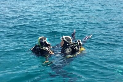 Scuba diving baptism - The baptism itself: breathing, sea life, and a guided 20 minutes