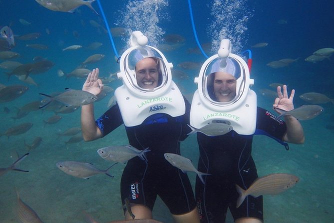 Sea Trek Diving Experience in Costa Teguise - Helmet walk, but with normal breathing