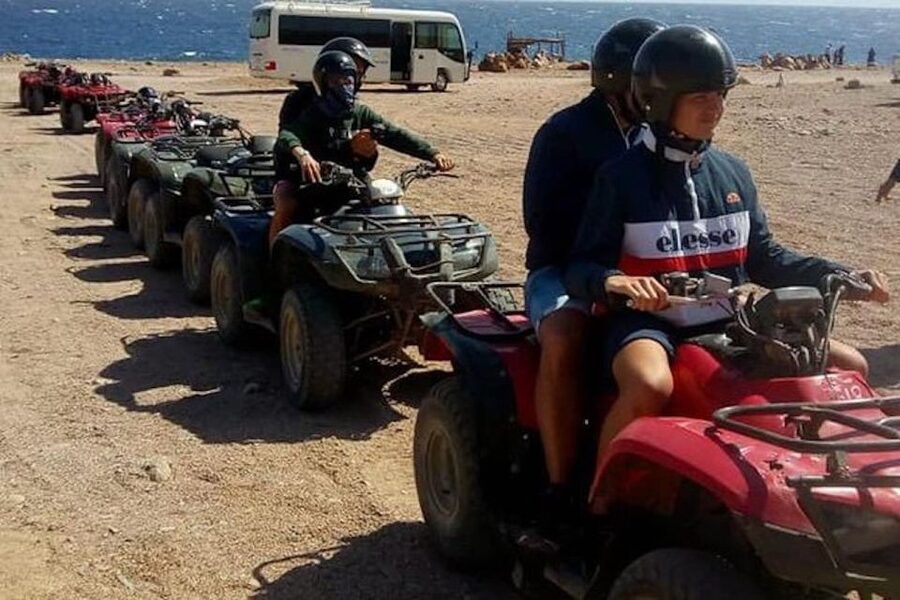 Sharm El-Sheikh: Parasailing, Camel Ride, Dive & Quad Bike - From Sharm pickup to sea thrills: the overall flow