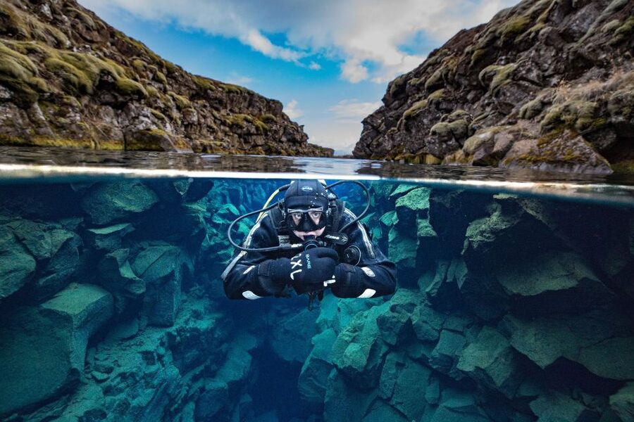 Silfra: Diving Between Tectonic Plates - Cold-water reality: 2°C water and the dry-suit system that makes it doable