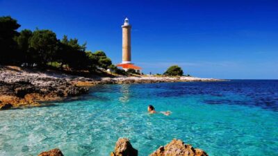 Zadar: Sakarun Beach & Dugi Island Speedboat Tour w/Diving - Meeting Point and Getting On: Obala kneza Branimira 20A (Big Gate Only)